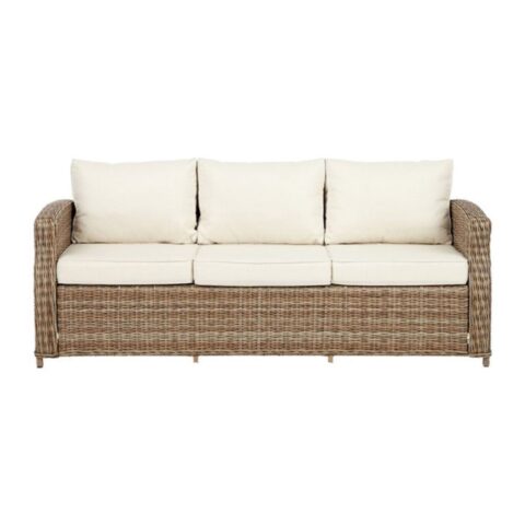 Pinta šiaudo spalvos trivietė sofa ''Vila Gotland'' (100213)