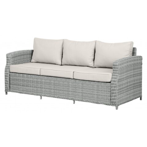 Pinta, šviesiai pilkos spalvos, trivietė sofa "Vila Vinga" (100230)