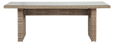 Šiaudo spalvos lauko stalas "Vila Gotland" 210 x 96 cm. (624764)