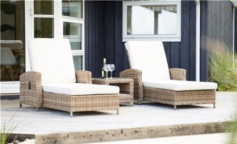 Pintas, smėlio spalvos lauko gultas ''Vila Gotland'' (624762)