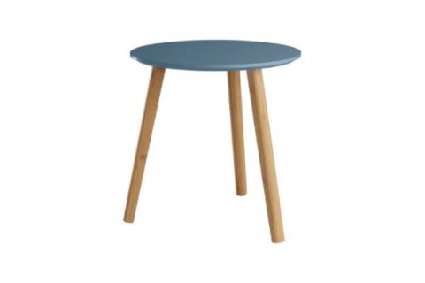 Apvalus mėlynas kavos staliukas Ø 40 cm. (72310)
