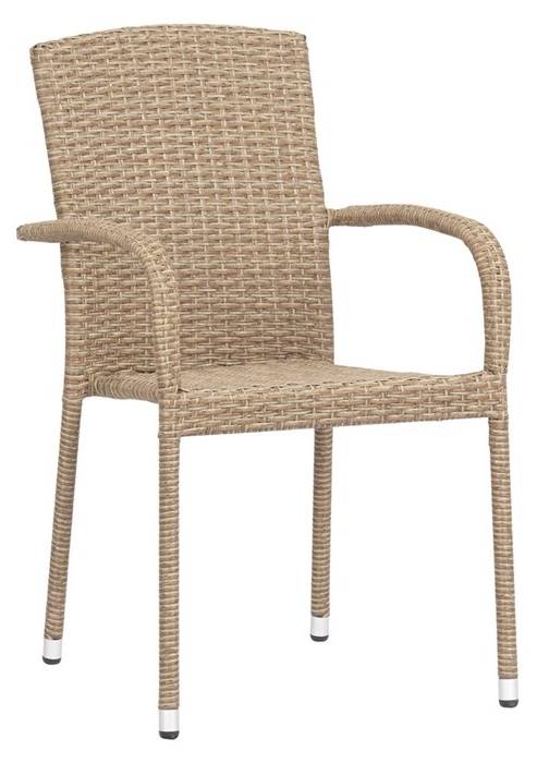 Šviesiai ruda pinta lauko kėdė (100435) - Image 4