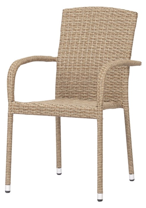 Šviesiai ruda pinta lauko kėdė (100435) - Image 3