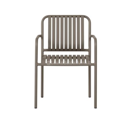 Šviesiai ruda aliuminė kėdė "Stella"(51947)