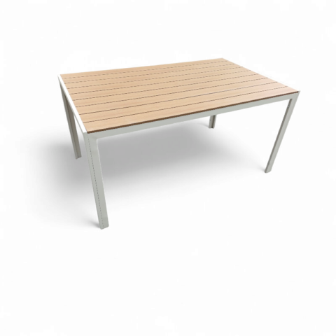 Šviesus lauko stalas 150x90x75 cm. (101155)